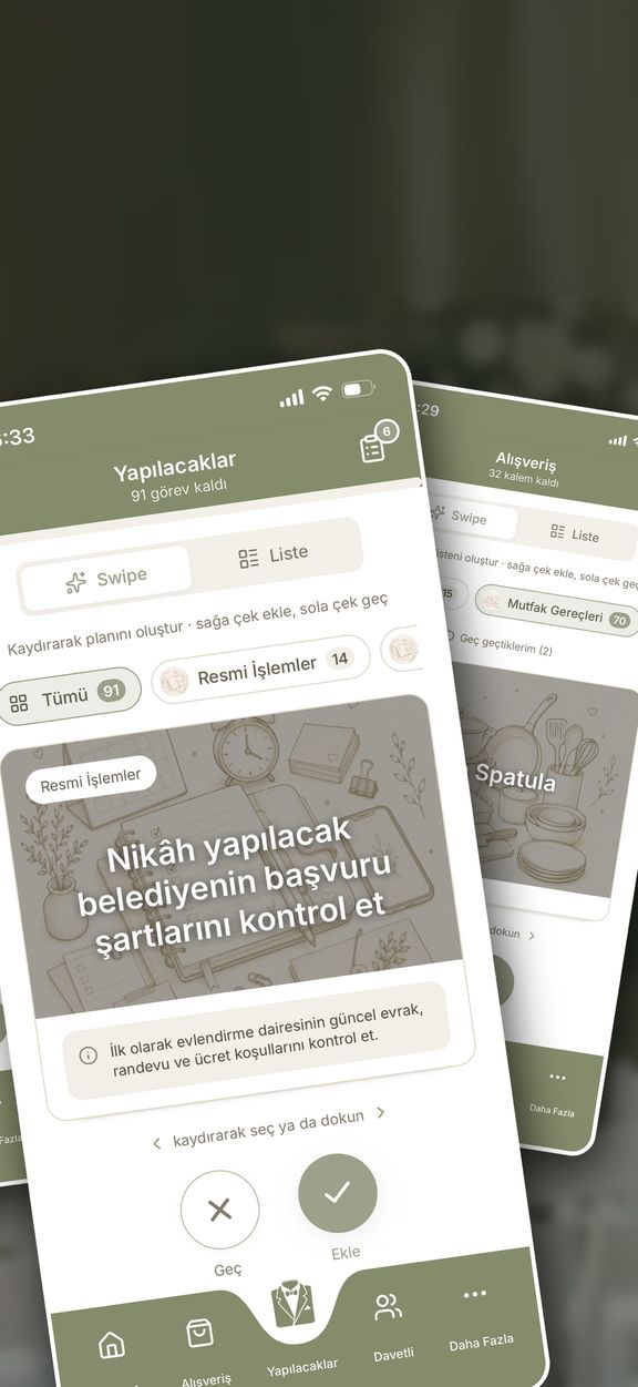 Yapılacaklar ekranı
